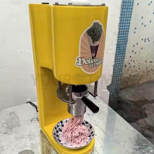 有美512台式小型商用家用意大淇利趣面条味冰激凌机硬冰淋压面条