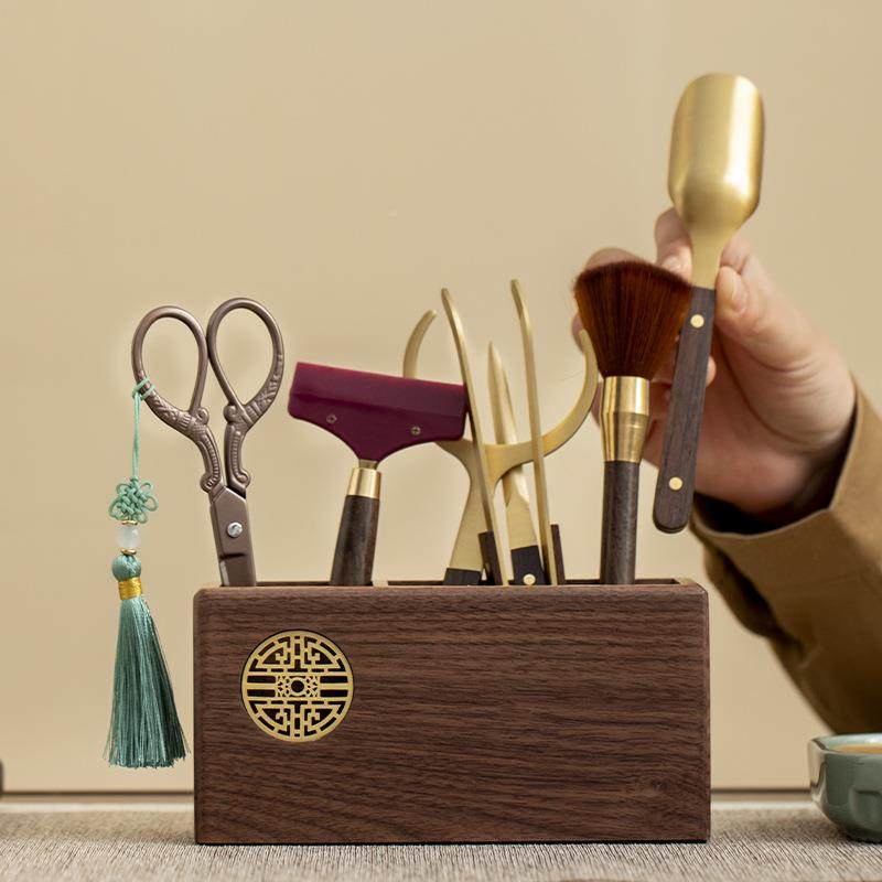 胡桌桃木茶道六dsadsaf君子套式装实收木笔筒中文房面纳筒办公大,餐饮具,整套茶具,淘宝优惠券,粉丝福利购,淘宝优惠卷