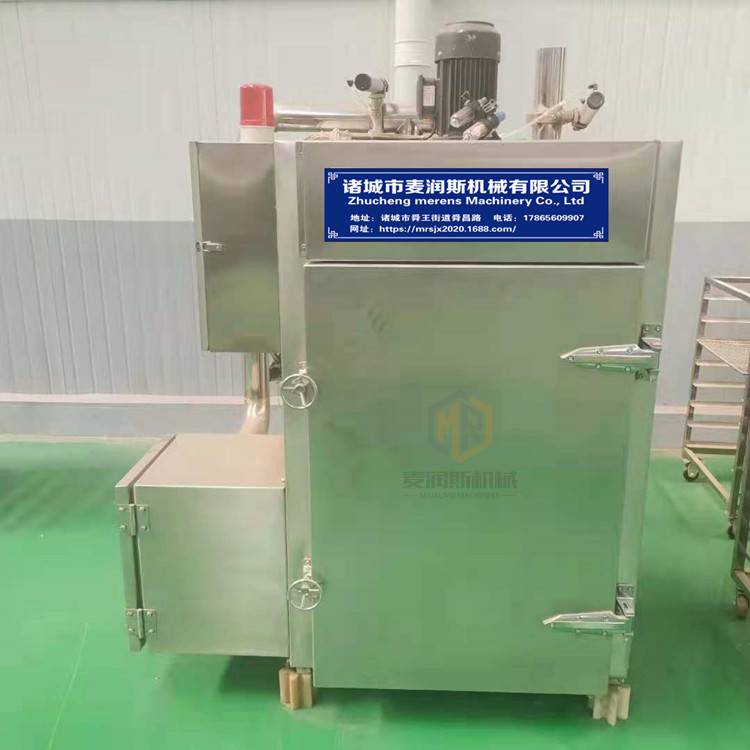 诸城150型烟熏烘干上色机 小型烟熏炉 全自动腊肉烟熏机器厂家