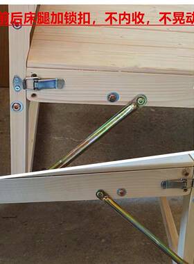 A5床L实木折叠接床加宽加长床松木床床架拼HYG88儿童单人床可定做