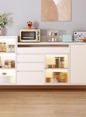 轻WHF奢餐边现代简约房置厨茶物柜橱碗柜体沙发靠背墙储物水柜一