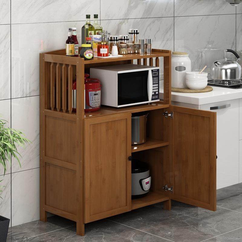 楠微竹多层收纳柜厨房物架落地烤箱置碗柜F96TMS7H家用实木餐边柜,厨房/烹饪用具,抹布架/厨房清洁收纳架,淘宝优惠券,粉丝福利购,淘宝优惠卷