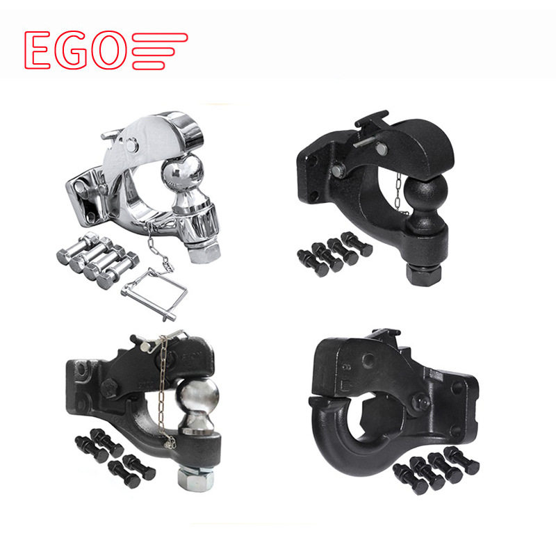 通用虎头钩拖车钩流氓勾拖车臂牵引器50mm2寸球头可选85X45孔位