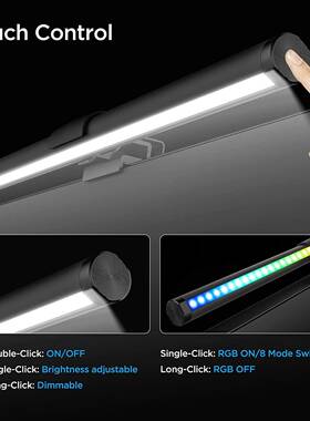 爆款led护防光屏幕补蓝光灯双面发光显示器挂灯370办公脑室电台眼