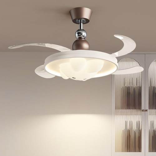 中古风风扇灯新型隐227体形吊扇灯餐厅室吊扇间房一吊灯中卧山灯