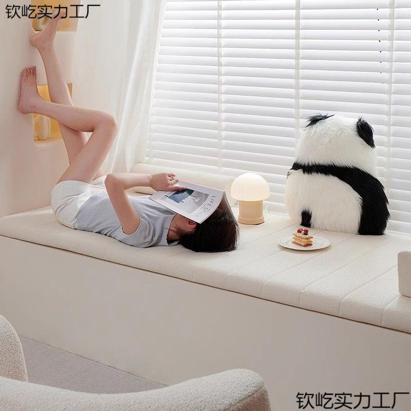 泰迪绒窗垫坐飘季垫四沙发卧室2025阳新款台钦屹实力网红窗台垫子