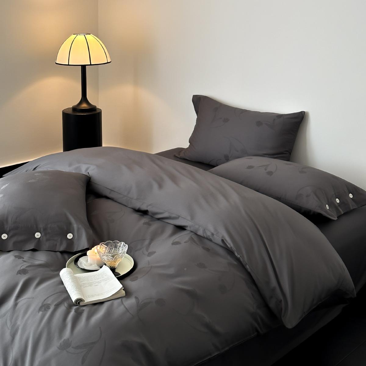 轻奢妇纯感！法式提花贡缎a类全棉四件套ali-198100棉贵长绒S棉裸