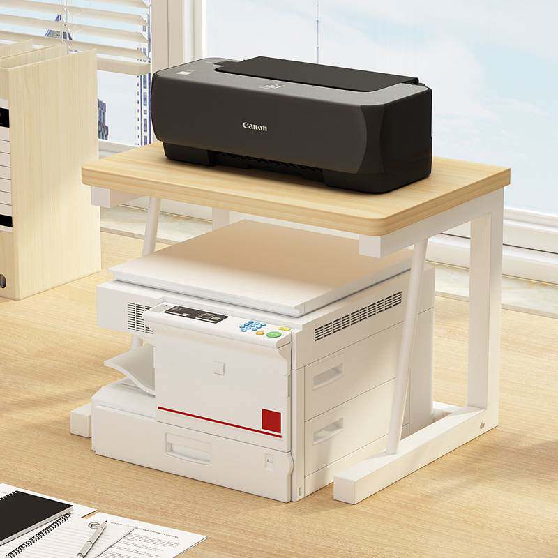 L7桌面打印机置物架落地办公桌下可移动多功能加宽加高带轮收纳支