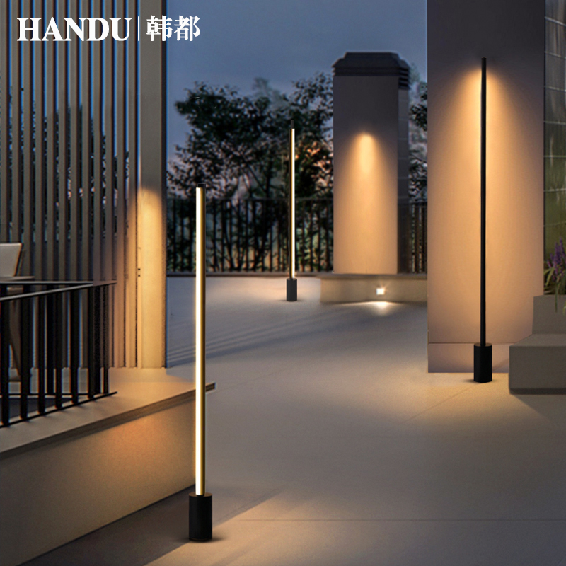 落地灯户外别墅院子花园布置装饰灯庭院草M地灯防水太阳能草坪灯