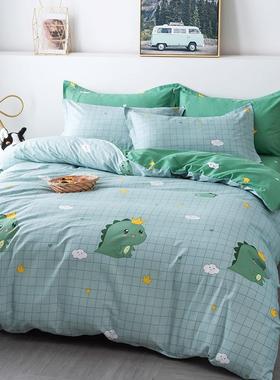 纯棉儿童套单件单类人120x被1A50x20XNP0男孩女孩全棉被罩被单四