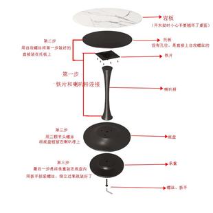 岩板办商务洽谈桌椅接组合公简室会客约休闲店面PLQ休息区待圆桌