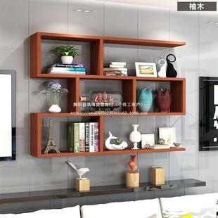 墙理上置物架壁挂式墙架KQM房间吊卧室墙柜书架面挂墙书柜发店收