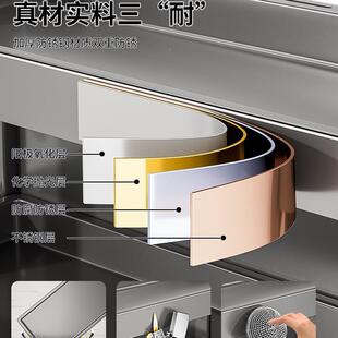 不锈醋钢厨罐房调料品置物架台NUC面多功能放油盐酱调味瓶筷子收?