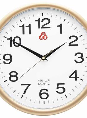 上海三五牌挂F9T77JS95钟家客厅墙圆形钟表简挂约时钟大气用静音5