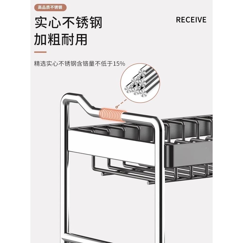 不钢碗碟收架HYBW-rlr房置物架纳多功能放碗架碗筷锈收纳盒柜碗盘