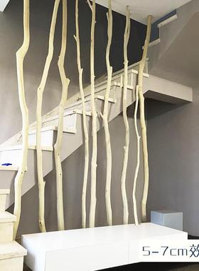 cs天然原木干枝饰枯F76M9T75木客厅装玄关橱窗干枝树树干断屏隔风