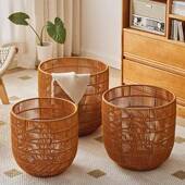 卧室纳脏衣篓用脏衣篮洗篮衣脏衣服收WET筐仿藤编卫生间浴家室脏