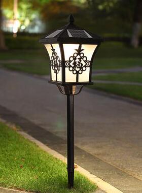 BJ-41欧式草坪灯阳花能led地插式家用庭院灯太别墅园灯防水户外灯