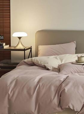 秋加冬季A类纯色双100毛支素色陶瓷454545轻磨四厚长绒棉全棉纯棉