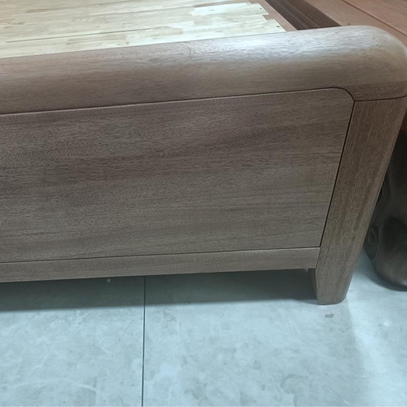 实木床18米双人.红橡木榫卯主卧床代2858#床简约现1.5原木风满铺