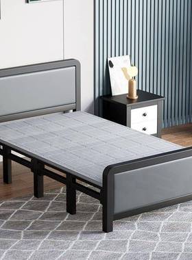 折叠床单人双人床宿舍办室公午休木板床出艺AXG租屋铁硬床家用板