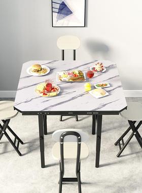 4档升降餐桌折小桌饭摆摊桌子便小携户型家用叠方桌多功能大88810