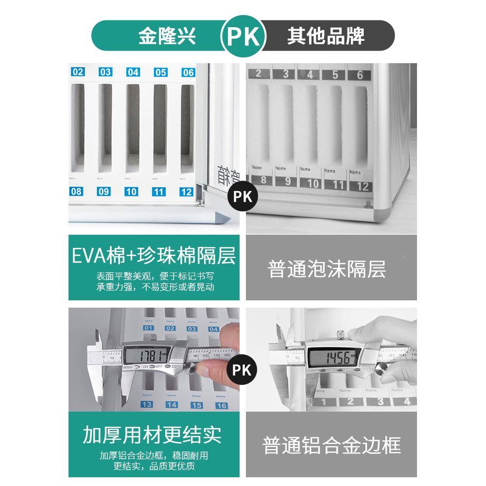 手机保管盒箱手机柜B1212放学校存放盒透明手机柜箱收纳箱存放置