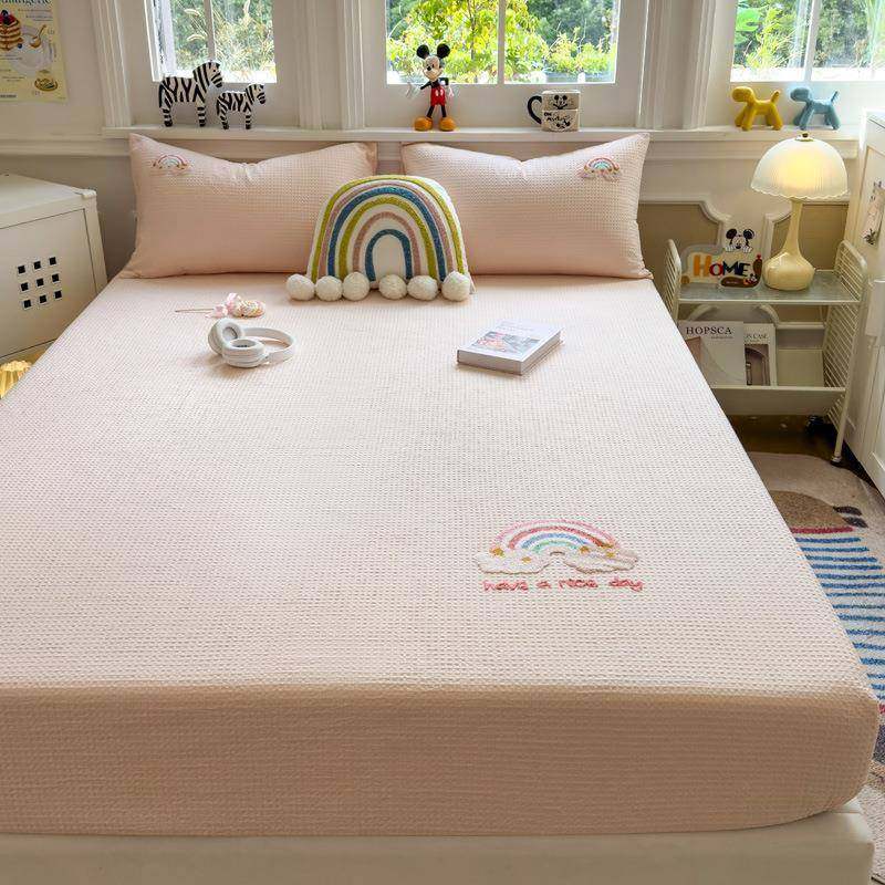 卡通巾绣全棉色垫29306织水洗棉床保护套三罩防毛尘套单件床笠单品件套,影音电器,DIY配件,淘宝优惠券,粉丝福利购,淘宝优惠卷