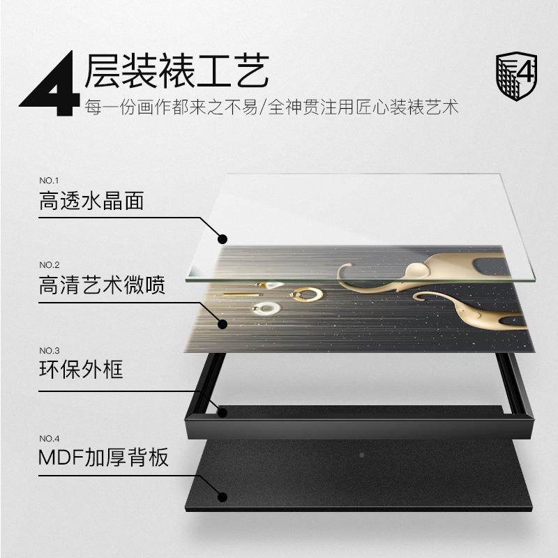 电表箱装画竖款简约客餐厅玄关左右推拉掀盖遮壁挡吉象电厅源饰盒