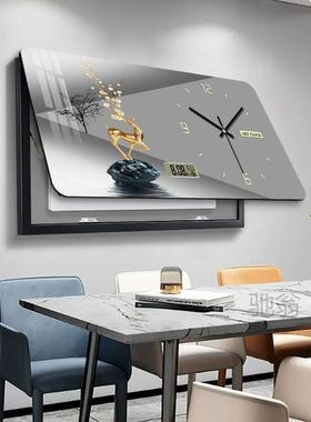 麓r年历大表尺寸电表万箱装饰NNT画带钟配电箱空开遮盒挡画电子时