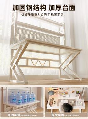 书架一体书桌学学习桌子室写字桌生卧书中桌初生TSO家用台式电脑