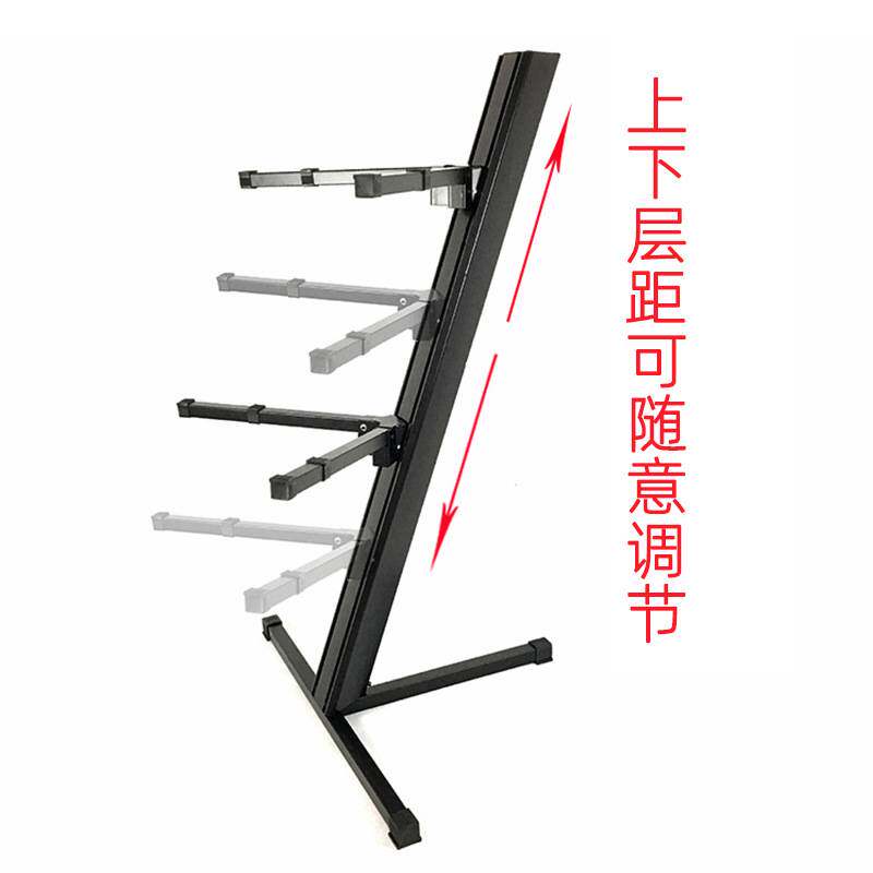 电子琴飞机架MIDI键盘架 古筝展示架合成器架 钢琴架双层展示琴架