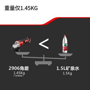 DEVON大有2906锂电角磨机充电式无刷手磨机多功能切割机打磨抛光