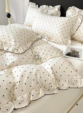 春夏轻奢夏凉冰丝件机套水洗三件床单可四洗xyj006套丝滑裸睡双人