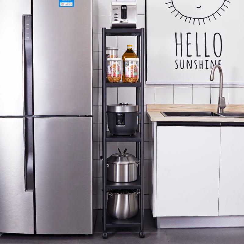 厨房夹缝置物架落地多层窄款宽公分冰箱缝隙超窄小