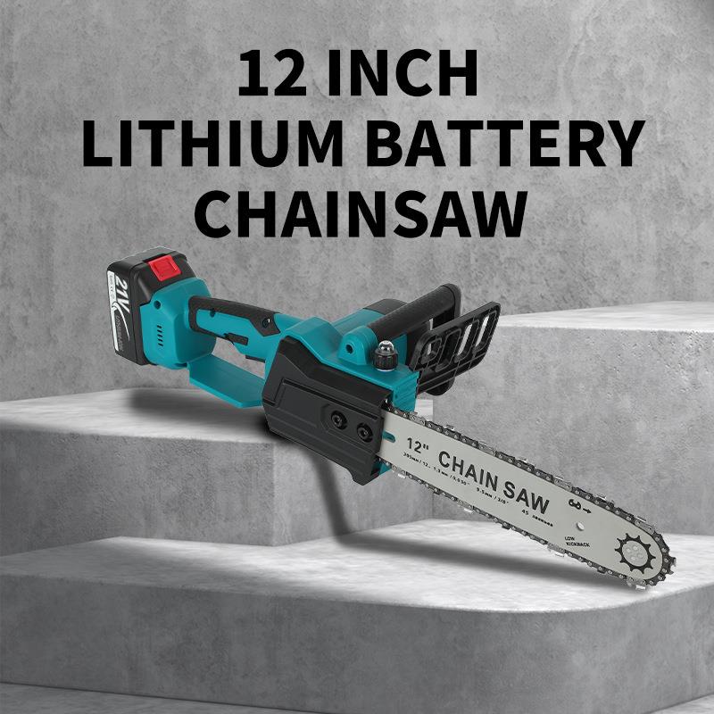 家用小型手持充电式电链锯锯树伐木户外家用电锯伐木果园修枝