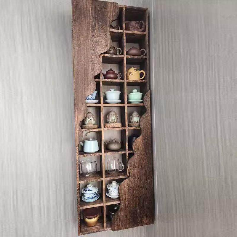 新中式博古架墙上壁挂式茶具收纳架客厅置物架挂墙紫砂壶格子架,玩具/童车/益智/积木/模型,毛绒/玩偶/公仔/布艺类玩具,淘宝优惠券,粉丝福利购,淘宝优惠卷