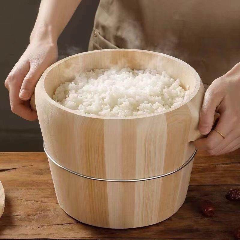 蒸饭239K21木桶蒸桶饭家子桶用饭甑笼商用大号蒸酒米桶饭蒸子厂家