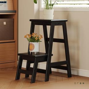 胡小桃梯家实木用梯凳折叠梯人字加厚梯椅凳子NIK两用登高楼小梯