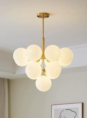 奶油风客泡厅法简式约泡灯主卧室灯loft公70576寓小户型灯挑空楼