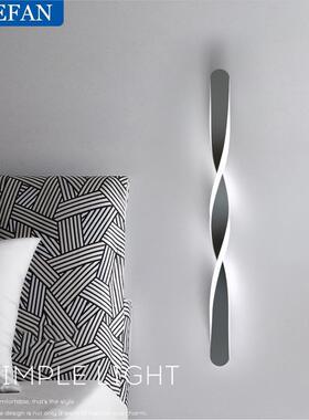 极简客床头壁23626灯卧室书房厅电视景背墙灯创轻奢艺术长意条形
