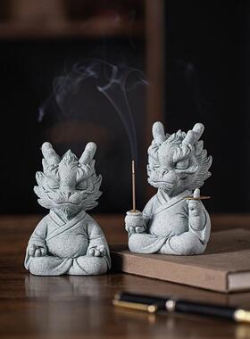 摆创意国潮青砂石20240422招茶财龙指宠件精品可养一有钱茶桌家居