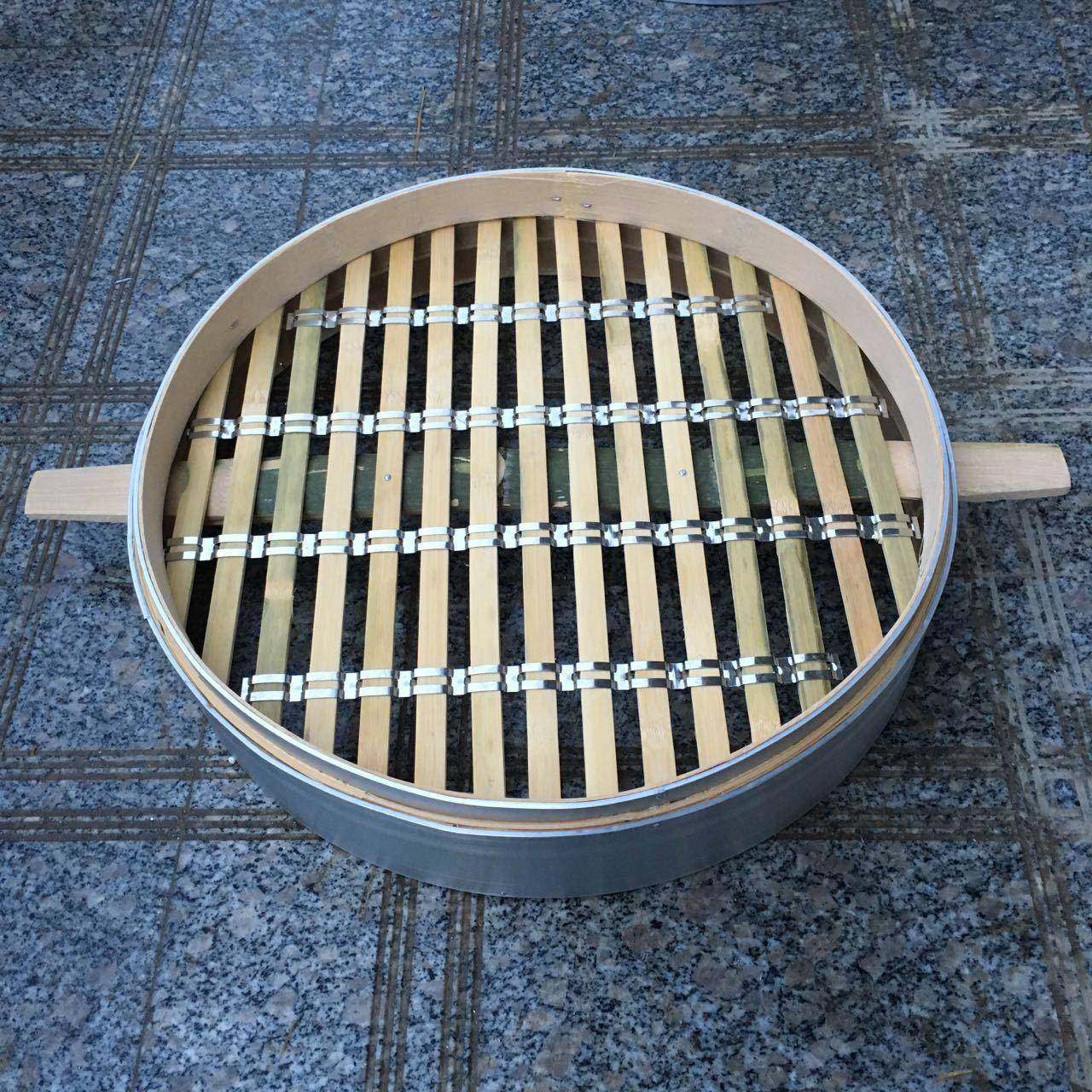 蒸竹制LOQ铝合金蒸笼大锅屉不锈笼钢竹大笼链条竹蒸2笼蒸5/50蒸笼