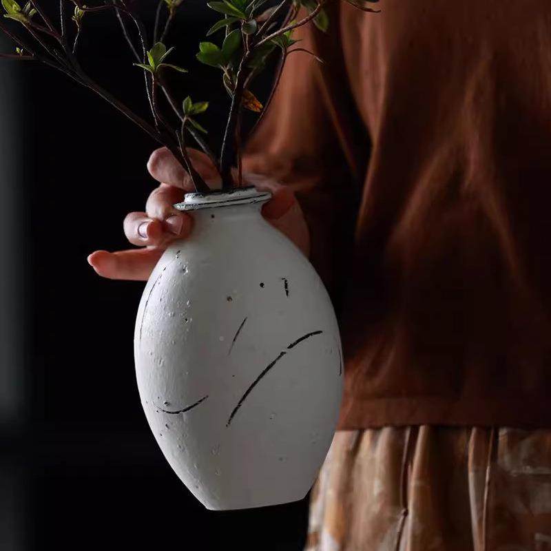 粉PFO陶花瓶摆件客厅插花素烧陶瓷式新瓷中复古玄关卧室引鲜花,橡塑材料及制品,工业陶瓷,淘宝优惠券,粉丝福利购,淘宝优惠卷