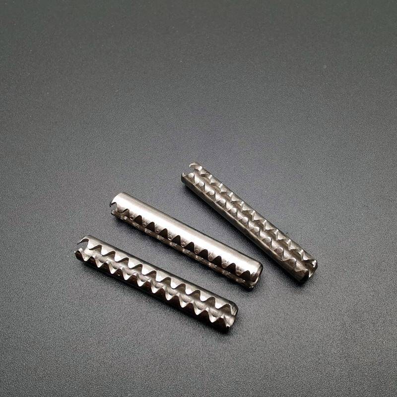 30不锈钢弹1性圆空柱销齿形弹891性圆柱销4心定位弹性销M.2-M12