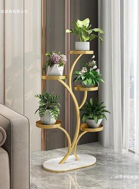 高向地端花架子客厅落式阳台置架物多肉花架万轮MYR铁艺花盆托架