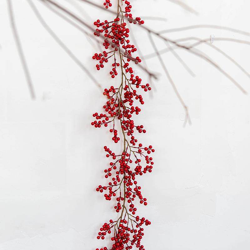 豪华加红果密藤966条诞圣仿真红果装饰红果插枝红果藤红果串,节庆用品/礼品,圣诞装饰品,淘宝优惠券,粉丝福利购,淘宝优惠卷