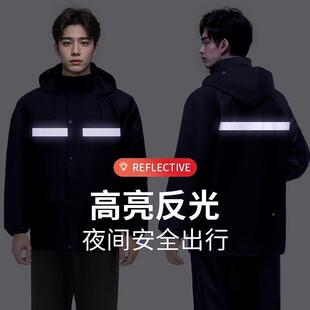 雨衣雨分裤套装男款成人反外穿体外女卖骑手光长款全身防274暴雨
