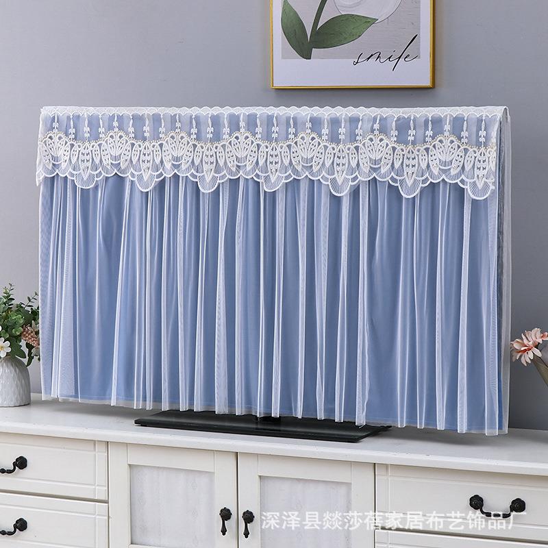 蕾电视机防罩尘开机不取挂式QZG视台式液晶丝电套盖布65寸75寸电