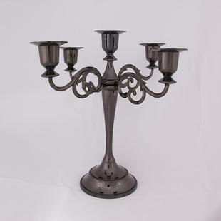 欧式 金银铜色复头古酒6305吧餐桌创烛意台金属浪漫婚庆件简摆约五